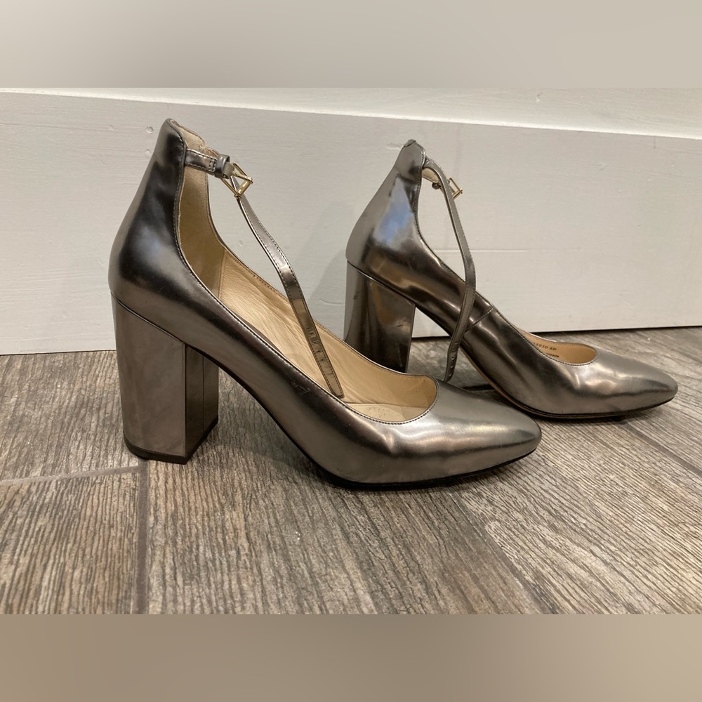 Silver Cole Haan heels